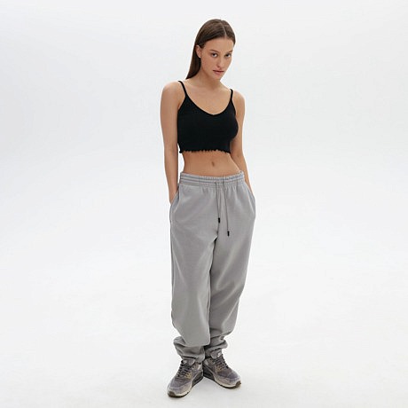 Джоггеры утепленные CAMPUS WIDE PALE GRAY