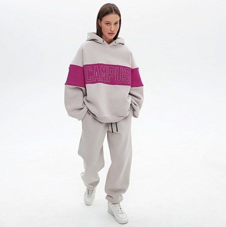 Худи CAMPUS STONE/MAGENTA ONESIZE
