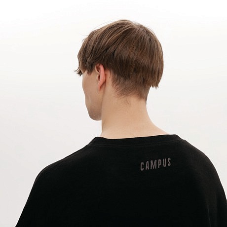 Футболка CAMPUS KNIT DRESS T-SHIRT BLACK